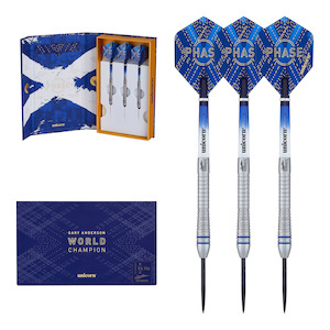 Gary Anderson World Champion Phase 6 - 90% Tungsten Steel Tip Darts