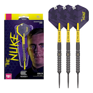 Luke Littler The Nuke Gen 1 Swiss Point - 90% Tungsten Steel Tip Darts