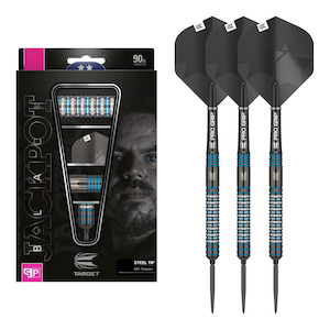 Adrian Lewis Black Swiss Point - 90% Tungsten Steel Tip Darts