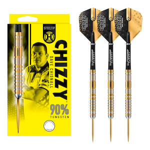 Harrows Darts: Dave Chisnall Chizzy Series 2 - 90% Tungsten Steel Tip Darts