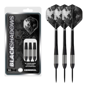 Black Shadow V2 M2 - 90% Tungsten Steel Tip Darts