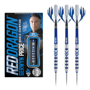 Gerwyn Price Blue Originals - 90% Tungsten Steel Tip Darts