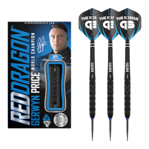 Gerwyn Price Back to Black - 90% Tungsten Steel Tip Darts