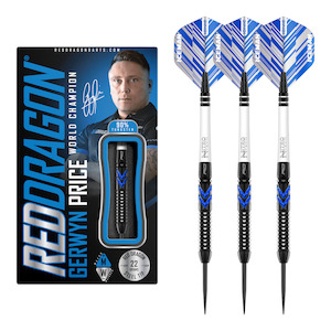 Gerwyn Price Blue Ice Special Edition - 90% Tungsten Steel Tip Darts