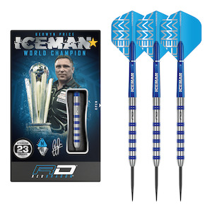 Gerwyn Price Iceman Challenger - 85% Tungsten Steel Tip Darts