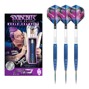 Peter Wright PL15 Blue - 90% Tungsten Steel Tip Darts