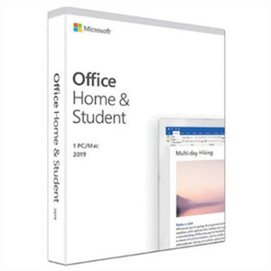 Products: Microsoft Office 2019 Home & Student Medialess for 1 Device, Word, Excel, PowerPoint For Windows10 PC or MAC