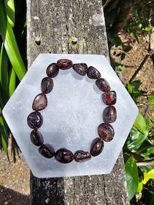 Garnet | Nugget Bead Bracelet