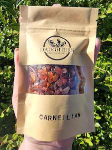 Carnelian Crystal Chip 100 gms Bag