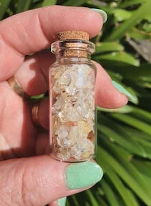 Crystal Bottles Bags: Citrine Chip Bottle