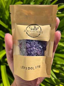 Lepidolite Crystal Chip Bag 100g