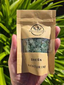 Green Aventurine Crystal Chip 100 gms Bag