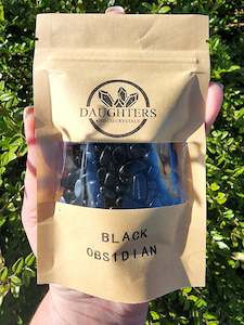 Black Obsidian Crystal Chip 100 gms Bag