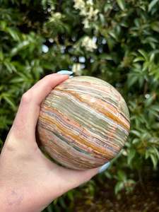 Banded Calcite Sphere Large A