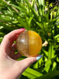 Spheres: Yellow Fluorite Sphere B