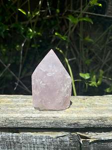 Points Towers: Rose Quartz Semi Polished Point A