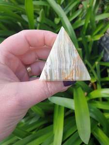 Pyramids: Banded Calcite Pyramid Small C