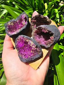 Quartz Geode Pair | Purple