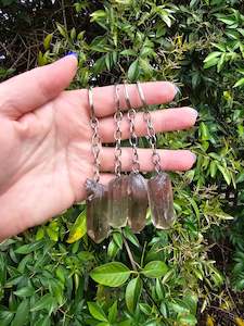 Smoky Quartz Point Keyring