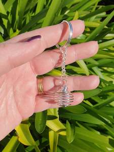 Spiral Cage Keyring