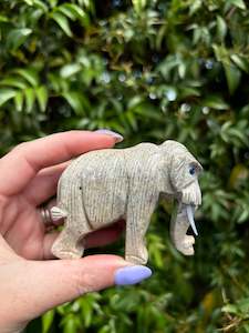 Carved Shapes Animals: Mammoth Soapstone XLarge C