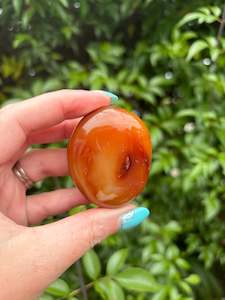 Crystals: Carnelian Palm Stone B