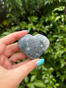 Crystals: Moss Agate Heart D