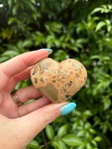 Leopardskin Jasper Heart B