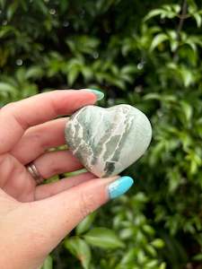 Hearts: Green Sardonyx Heart B