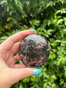 Rhodonite Palm Stone A