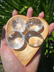 Palmstones: Clear Quartz Palm Stone Large