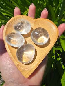 Palmstones: Clear Quartz Palm Stone Small