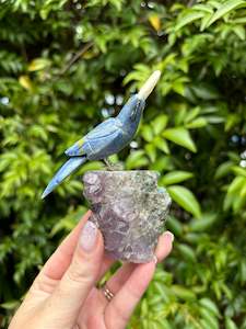 Blue Quartz & Aventurine Parrot