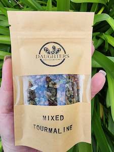 Chip Bags: Mixed Tourmaline Crystal Chip 100 gms Bag