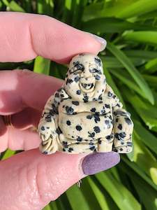 Dalmatian Jasper Buddha