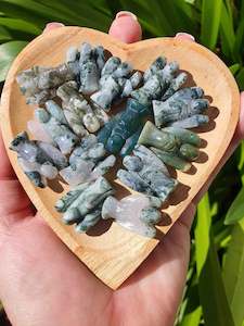 Buddhas: Moss Agate Mini Angel