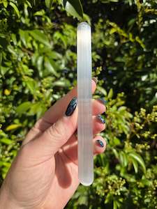 Selenite Wand with Rounded Ends