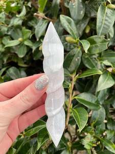 Wands: Selenite Twist Double Terminated Wand