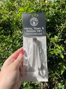 Metal Tong & Spoon Set