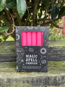 Pink FRIENDSHIP Magic Spell Candles x12