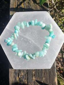 Chip Bracelets: Amazonite Crystal Chip Bracelet