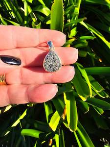 Pyrite Druze | Sterling Silver Pendant A