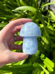 Blue Calcite Mushroom B