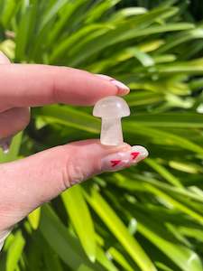 Mushrooms: Rose Quartz Mini Mushroom