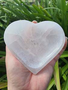 Selenite Charging Bowl Heart Large