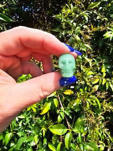 Skulls: Green Aventurine Mini Skull