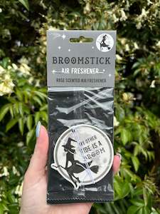 Broomstick Air Freshener Rose Scented