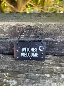 Miscellaneous: Witches Welcome Mini Sign