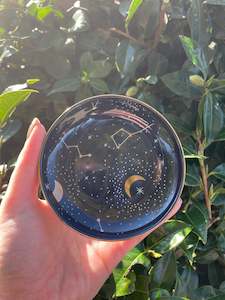 Trinket Box Dish Bowl: Ceramic Black Star Sign Trinket Dish