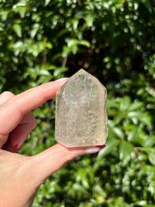 Crystals: Rutilated Quartz Point H